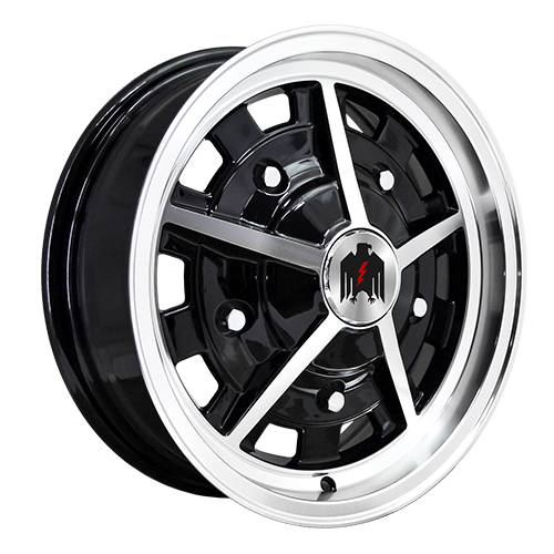 Klassik Rader Rally Gloss Black Machined - Part Number RY15503114BK Klassik Rader Rally Gloss Black Machined Photo