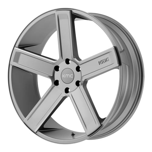 KMC KM702 Deuce Satin Gray W/ Milled Spokes - Part Number KM70224968430 KMC KM702 Deuce Satin Gray W/ Milled Spokes Photo