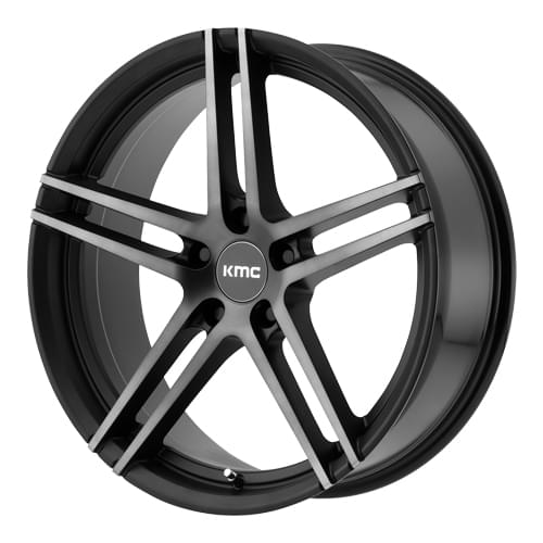 KMC KM703 Monophonic Satin Black Machined Tint - Part Number KM70399512535 KMC KM703 Monophonic Satin Black Machined Tint Photo
