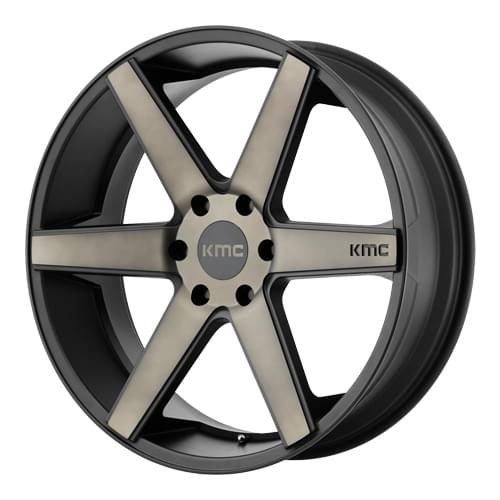 KMC KM704 District Truck Satin Black Machined DDT  Photo