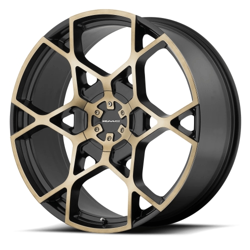 KMC Crosshair KM695 Satin Black With Machined Face and Tinted Face - Part Number KM69522945935 KMC Crosshair KM695 Satin Black With Machined Face and Tinted Face Photo