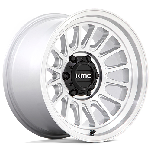 KMC KM724 Impact OL Silver Machined Photo