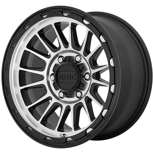 KMC KM542 Impact Satin Black W/ Machined Face - Part Number KM54278068520 KMC KM542 Impact Satin Black W/ Machined Face Photo