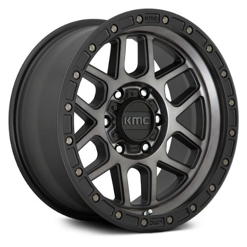 KMC KM544 Mesa Satin Black W/ Gray Tint - Part Number KM54489058425A KMC KM544 Mesa Satin Black W/ Gray Tint Photo
