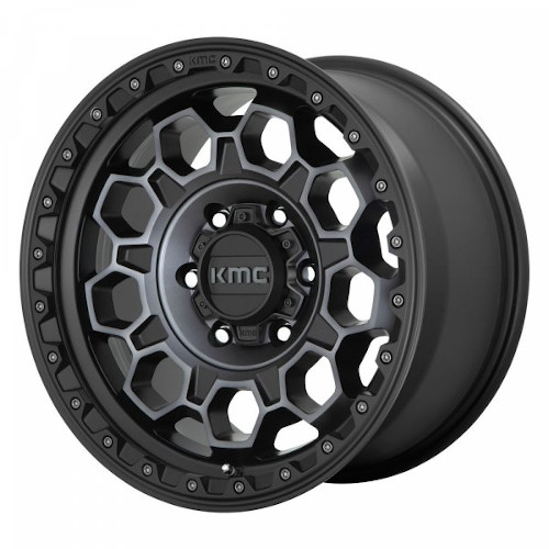 KMC KM545 Trek Satin Black W/ Gray Tint - Part Number KM54578012435 KMC KM545 Trek Satin Black W/ Gray Tint Photo