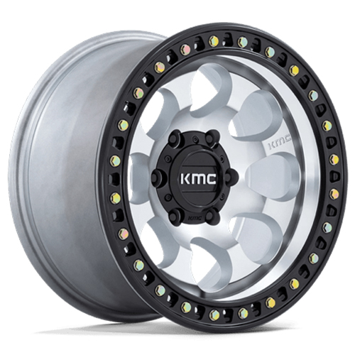 KMC Riot SBL KM550 Machined W/ Satin Black Lip Photo