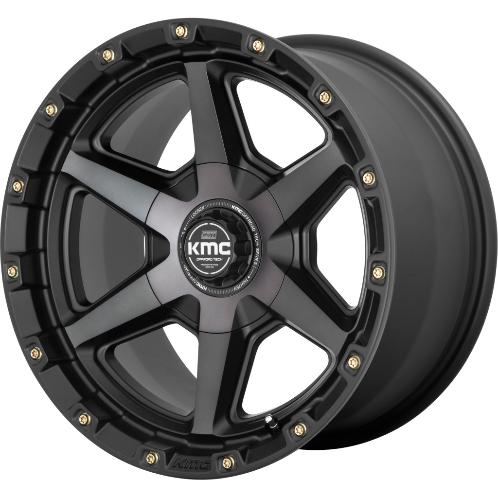 KMC KM101 Tempo Satin Black W/ Gray Tint - Part Number KM10179067412N KMC KM101 Tempo Satin Black W/ Gray Tint Photo