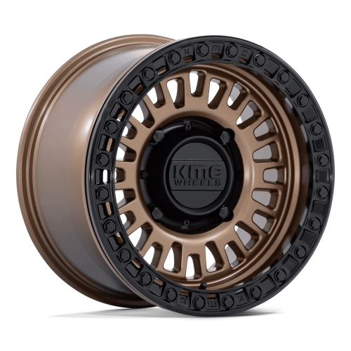 KMC UTV Aztec Beadlock KS242 Matte Bronze With Matte Black Ring - Part Number KS242ZB15804800 KMC UTV Aztec Beadlock KS242 Matte Bronze With Matte Black Ring Photo