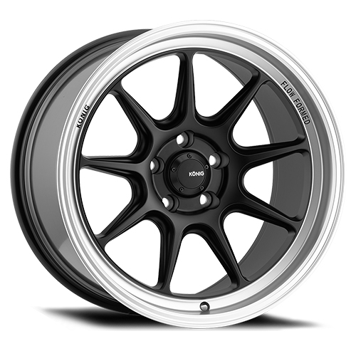 Konig Countergram 105 Matte Black W/ Machined Lip - Part Number 105MB-CT87520355 Konig Countergram 105 Matte Black W/ Machined Lip Photo