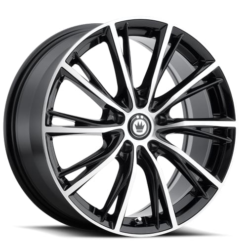 Konig Impression 53 Gloss Black W/ Machined Edge - Part Number 53MB-IP76514405 Konig Impression 53 Gloss Black W/ Machined Edge Photo