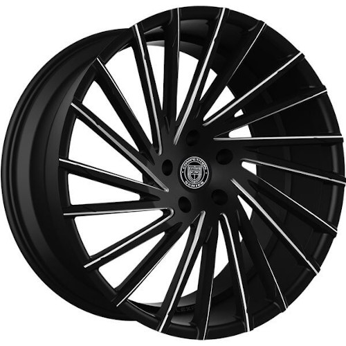Lexani Wraith 663 Black CNC Grooves - Part Number 663-2290-31-28BG Lexani Wraith 663 Black CNC Grooves Photo