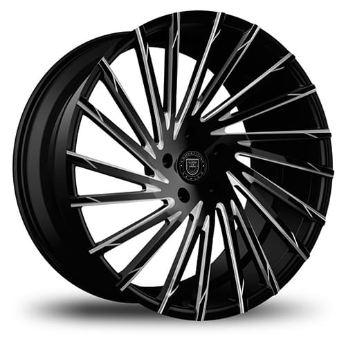 Lexani Wraith 663 Black CNC Grooves - Part Number 663-2085-45-32BGSP Lexani Wraith 663 Black CNC Grooves Photo
