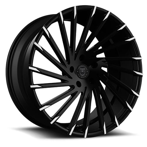 Lexani Wraith 663 Black Machined Tips - Part Number 663-1880-15-40MBT Lexani Wraith 663 Black Machined Tips Photo