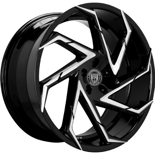 Lexani 667 Cyclone Black - Part Number 667-2290-13-15BG Lexani 667 Cyclone Black Photo