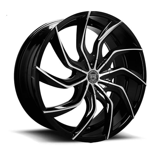 Lexani Matisse 669 Black Machined Face - Part Number 669-2290-66-35MB Lexani Matisse 669 Black Machined Face Photo