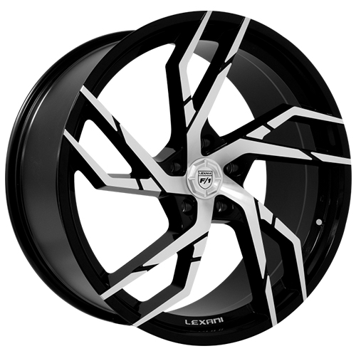 Lexani Alpha 693 Gloss Black Machined - Part Number 693-2290-80-40MB Lexani Alpha 693 Gloss Black Machined Photo