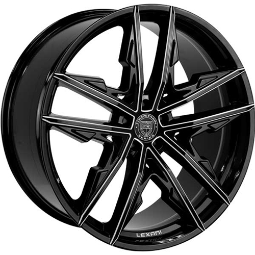 Lexani Venom 678 Black CNC Grooves - Part Number 678-2490-73-30BGS Lexani Venom 678 Black CNC Grooves Photo
