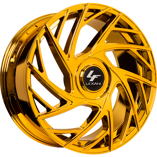 Lexani Mugello XL 695 Chrome W/ Gold Tint - Part Number 695-2610-60-05GC Lexani Mugello XL 695 Chrome W/ Gold Tint Photo