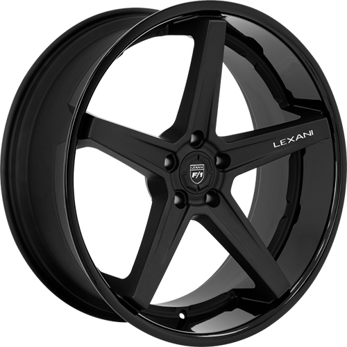 Lexani Savage 5 684 Satin Black W/ Gloss Black Lip - Part Number 684-2085-73-35SBGB Lexani Savage 5 684 Satin Black W/ Gloss Black Lip Photo