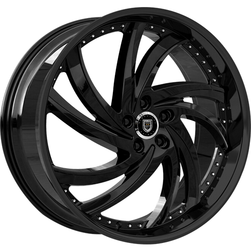 Lexani Turbine 690 Gloss Black - Part Number 690-2210-66-35FB Lexani Turbine 690 Gloss Black Photo