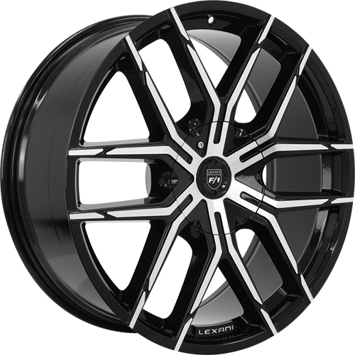 Lexani Vertigo 688 Black Machined - Part Number 688-2090-82-15MB Lexani Vertigo 688 Black Machined Photo