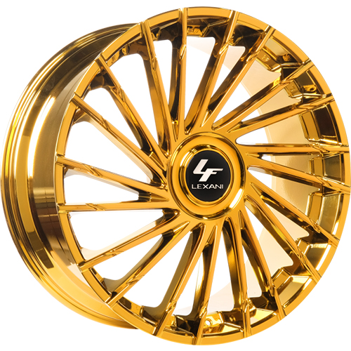 Lexani Wraith XL 696 Chrome W/ Gold Tint - Part Number 696-2810-82-25GC Lexani Wraith XL 696 Chrome W/ Gold Tint Photo