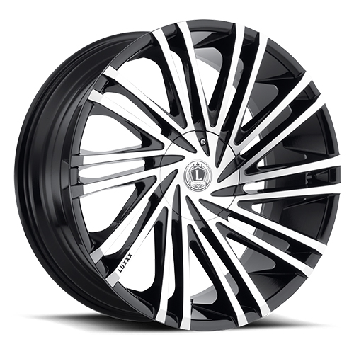 Luxxx LUX 17 Gloss Black With Machined Face - Part Number LUX1720855114110+35B-A2 Luxxx LUX 17 Gloss Black With Machined Face Photo