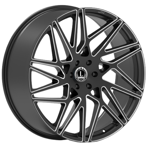 Luxxx LUX 38 Gloss Black Milled - Part Number LUX3820855108+31B-A1 Luxxx LUX 38 Gloss Black Milled Photo