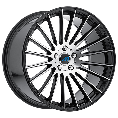 Mach Euro Concave ME.18 Gloss Black W/ Machined Face - Part Number ME18-2085EE35FGBMF Mach Euro Concave ME.18 Gloss Black W/ Machined Face Photo