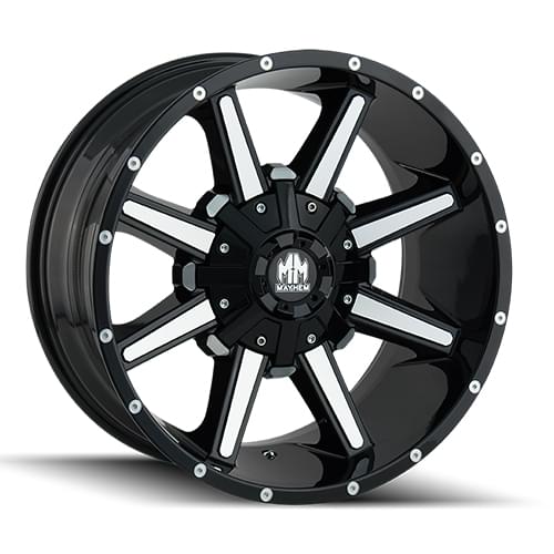 Mayhem Arsenal 8104 Gloss Black W/ Machined Face - Part Number 8104-2952B Mayhem Arsenal 8104 Gloss Black W/ Machined Face Photo