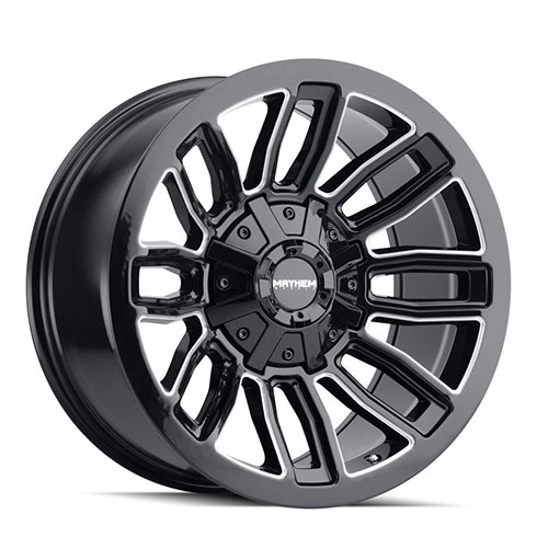 Mayhem Decoy 8108 Gloss Black W/ Milled Spokes - Part Number 8108-2137BM Mayhem Decoy 8108 Gloss Black W/ Milled Spokes Photo