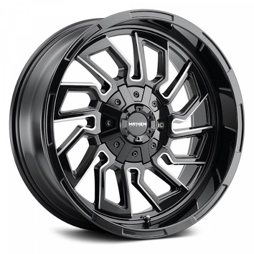 Mayhem Flywheel 8111 Gloss Black W/ Milled Spokes - Part Number 8111-2970BM Mayhem Flywheel 8111 Gloss Black W/ Milled Spokes Photo