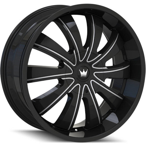 Mazzi Rolla 374 Matte Black W/ Machined Dark Tint Photo