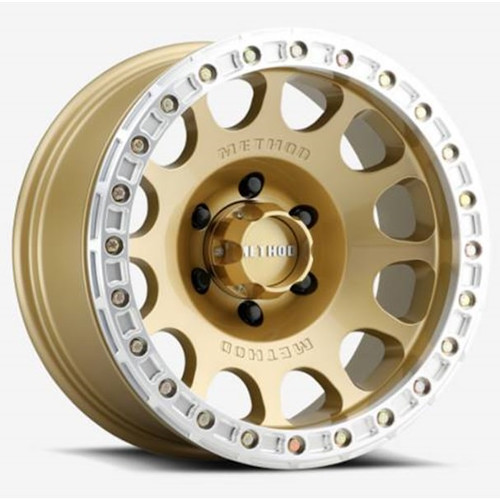 Method Race MR105 Beadlock Gold - Part Number MR10579050138B Method Race MR105 Beadlock Gold Photo