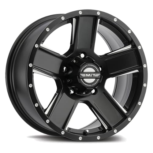 Mickey Thompson Classic SD-5 Satin Black W/ Milled Spokes Photo