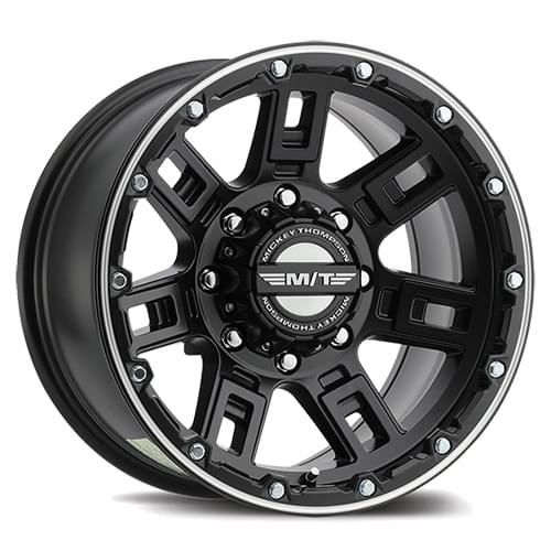 Mickey Thompson Sidebiter Lock Satin Black W/ Machined Accents Photo