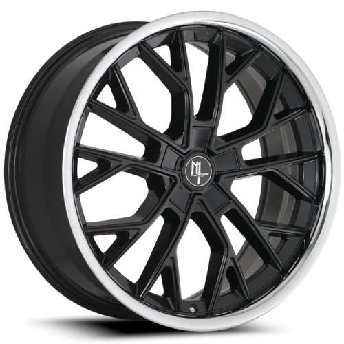 Modern Luxury Mlf15 Gloss Black W/ Stainless Lip