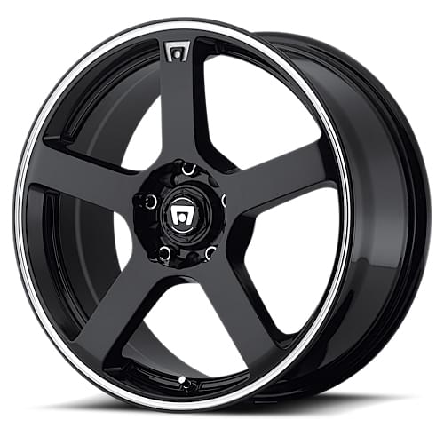 Motegi Racing MR116 Gloss Black W/ Machined Flange - Part Number MR11667001340 Motegi Racing MR116 Gloss Black W/ Machined Flange Photo