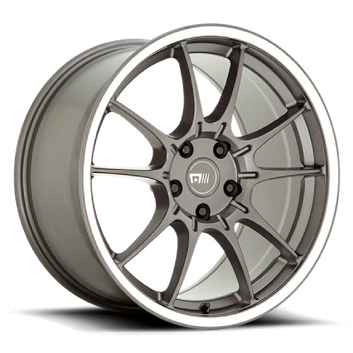 Motegi Racing MR152 SS5 Gunmetal W/ Machined Lip - Part Number MR15278057545 Motegi Racing MR152 SS5 Gunmetal W/ Machined Lip Photo