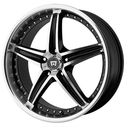 Motegi Racing MR107 Gloss Black W/ Machined Face - Part Number MR10788056342 Motegi Racing MR107 Gloss Black W/ Machined Face Photo