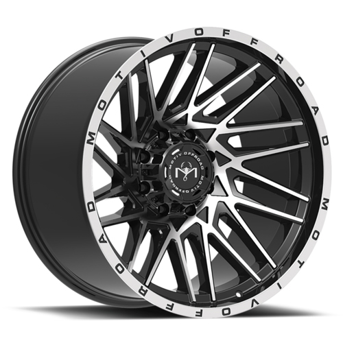 Motiv Offroad Mutant 424 Gloss Black Machined - Part Number 424MB-2095218 Motiv Offroad Mutant 424 Gloss Black Machined Photo