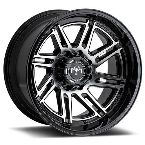 Motiv Offroad Millenium 425 Matte Black W/ Machined Face - Part Number 425MB-7900900 Motiv Offroad Millenium 425 Matte Black W/ Machined Face Photo
