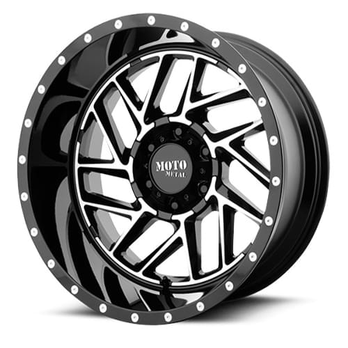 Moto Metal MO985 Breakout Black W/ Machined Face - Part Number MO98522085318N Moto Metal MO985 Breakout Black W/ Machined Face Photo