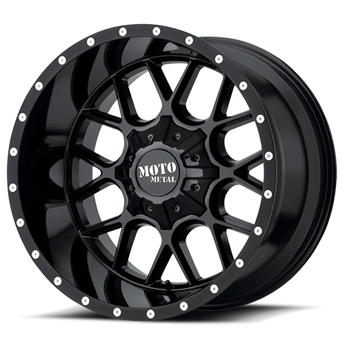 Moto Metal MO986 Gloss Black - Part Number MO986220873A12 Moto Metal MO986 Gloss Black Photo