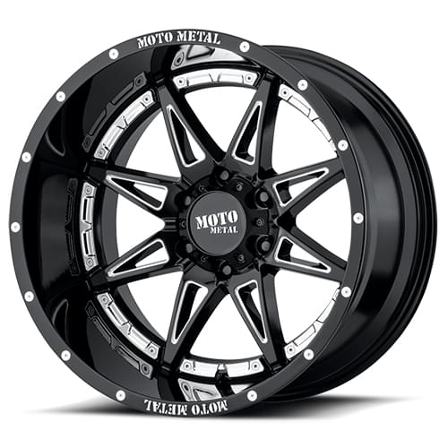 Moto Metal MO993 Hydra Gloss Black W/ Milled Spokes Photo