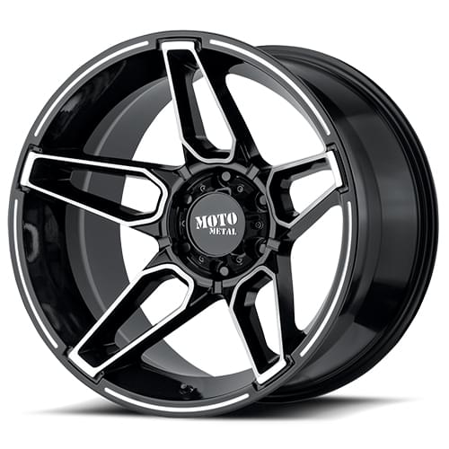 Moto Metal MO994 Gloss Black W/ Machined Face - Part Number MO99429077300 Moto Metal MO994 Gloss Black W/ Machined Face Photo