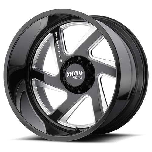 Moto Metal MO400 Gloss Black W/ Milled Spokes Right - Part Number MO40022488976NR Moto Metal MO400 Gloss Black W/ Milled Spokes Right Photo