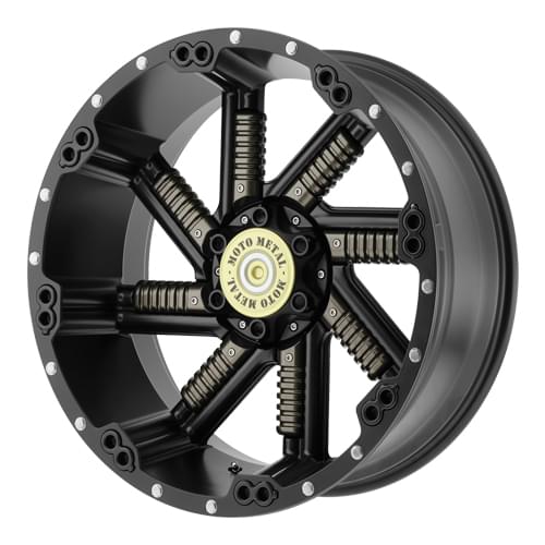 Moto Metal MO979 Satin Black W/ Gunmetal Inserts - Part Number MO97921087724N Moto Metal MO979 Satin Black W/ Gunmetal Inserts Photo