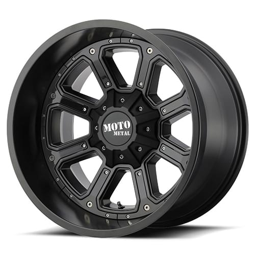 Moto Metal MO984 Matte Black W/ Gloss Black Inserts - Part Number MO98489035712N Moto Metal MO984 Matte Black W/ Gloss Black Inserts Photo