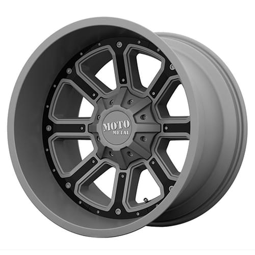 Moto Metal MO984 Matte Gray W/ Gloss Black Inserts - Part Number MO98489062430 Moto Metal MO984 Matte Gray W/ Gloss Black Inserts Photo